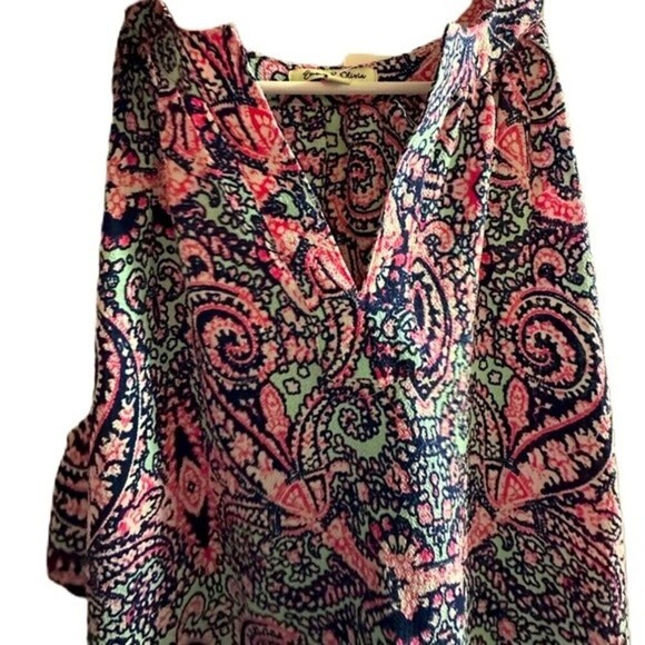 Emma‎ & Olivia Paisley Print Sleeveless Top Size M - Picture 5 of 10
